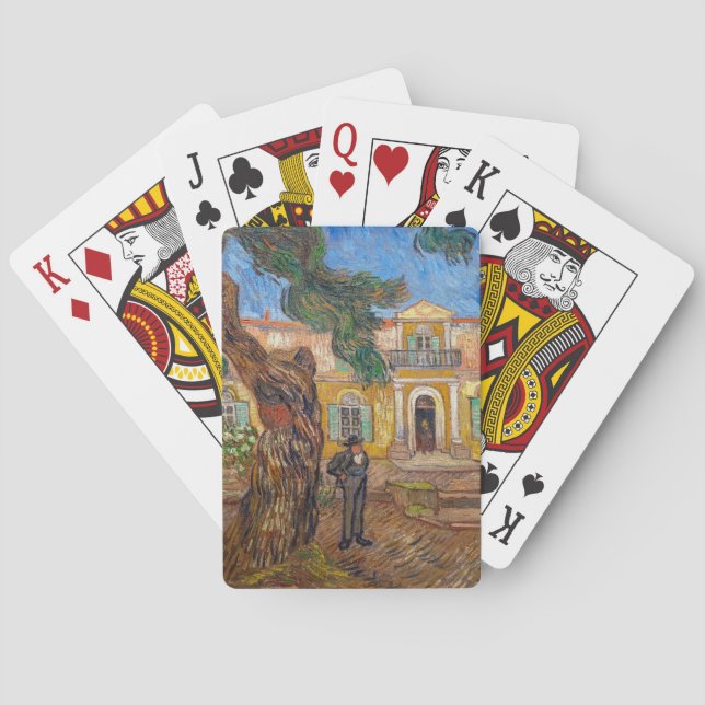 Vincent Van Gogh - Saint-Paul Asylum in Saint-Remy Poker Cards (Back)