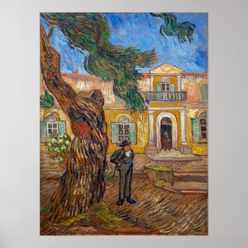 Vincent Van Gogh _ Saint_Paul Asylum in Saint_Remy Poster