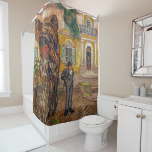 Vincent Van Gogh - Saint-Paul Asylum in Saint-Remy Shower Curtain