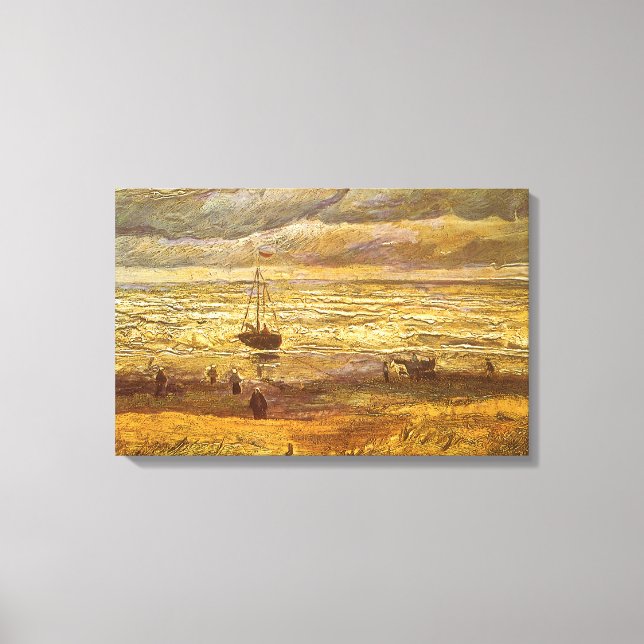 Vincent van Gogh - Sea at Scheveningen Canvas Print (Front)