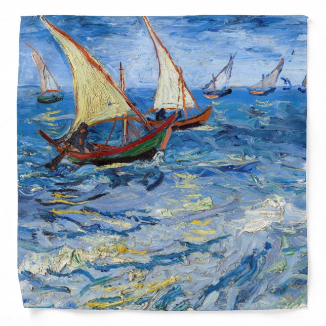 Vincent van Gogh - Seascape at Saintes-Maries Bandana (Front)