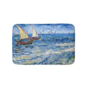 Vincent van Gogh - Seascape at Saintes-Maries Bath Mat