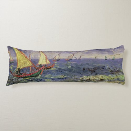 Vincent van Gogh  Seascape at Saintes_Maries Body Pillow