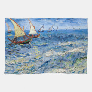 Vincent van Gogh - Seascape at Saintes-Maries Kitchen Towel