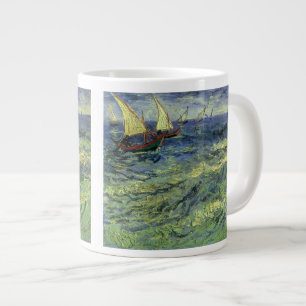 Vincent van Gogh - Seascape at Saintes Maries Large Coffee Mug