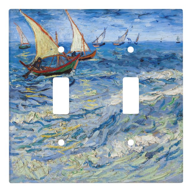 Vincent van Gogh - Seascape at Saintes-Maries Light Switch Cover (Front)