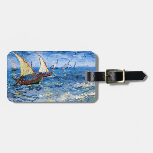Vincent van Gogh _ Seascape at Saintes_Maries Luggage Tag