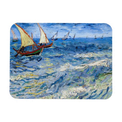 Vincent van Gogh _ Seascape at Saintes_Maries Magnet