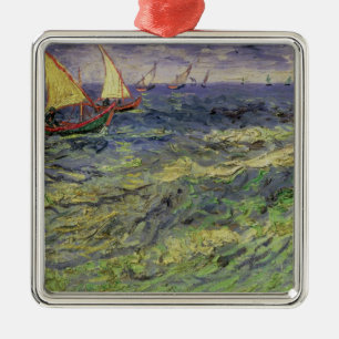 Vincent van Gogh   Seascape at Saintes-Maries Metal Ornament