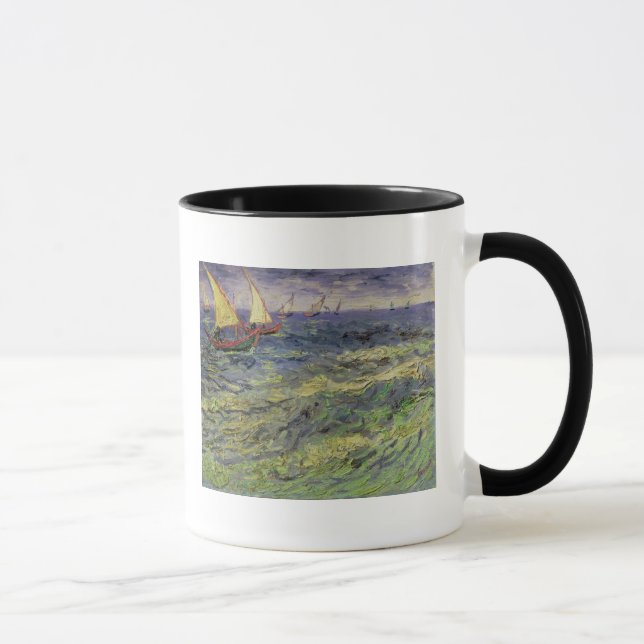 Vincent van Gogh | Seascape at Saintes-Maries Mug (Right)