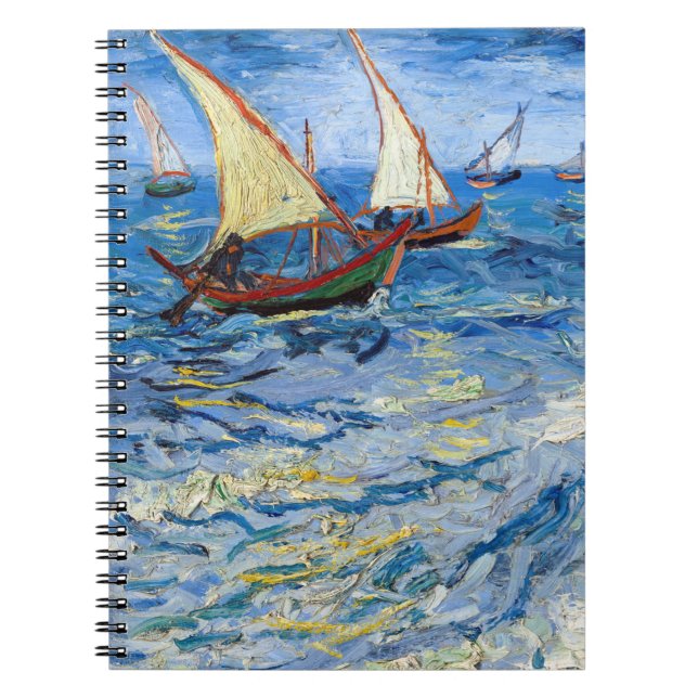 Vincent van Gogh - Seascape at Saintes-Maries Notebook (Front)