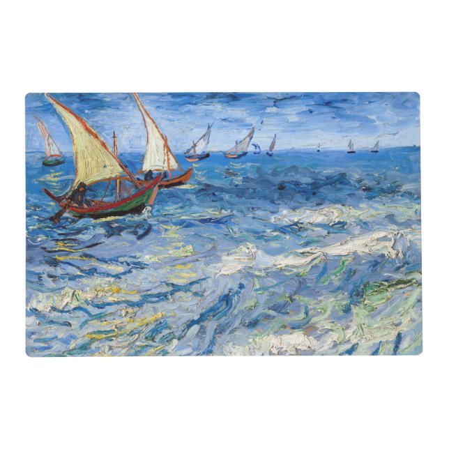 Vincent van Gogh - Seascape at Saintes-Maries Placemat (Front)