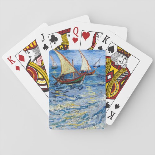 Vincent van Gogh _ Seascape at Saintes_Maries Playing Cards