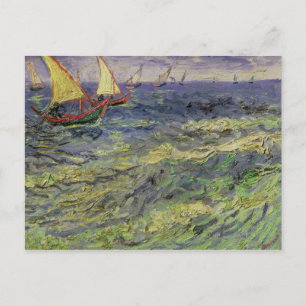 Vincent van Gogh   Seascape at Saintes-Maries Postcard