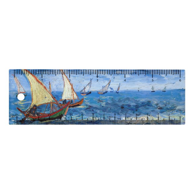 Vincent van Gogh - Seascape at Saintes-Maries Ruler (Front)