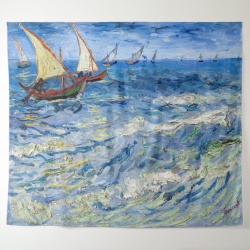 Vincent van Gogh _ Seascape at Saintes_Maries Tapestry