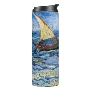 Vincent van Gogh - Seascape at Saintes-Maries Thermal Tumbler