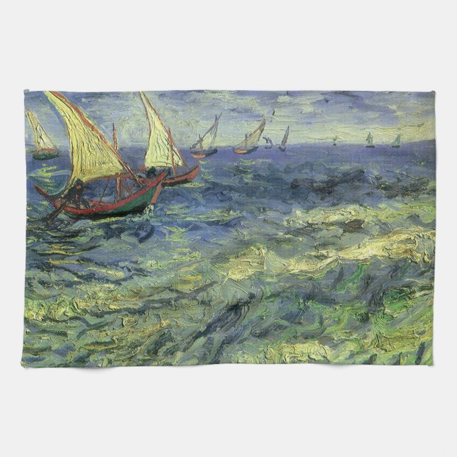 Vincent van Gogh - Seascape at Saintes Maries Towel (Horizontal)