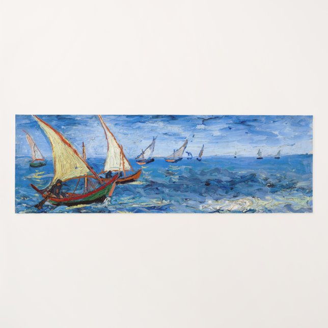 Vincent van Gogh - Seascape at Saintes-Maries Yoga Mat (Front (Horizontal))