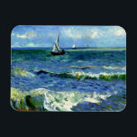 Vincent van Gogh - Seascape, fine art painting Magnet<br><div class="desc">Seascape,  fine art painting by Vincent van Gogh</div>