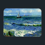 Vincent van Gogh - Seascape, fine art painting Magnet<br><div class="desc">Seascape,  fine art painting by Vincent van Gogh</div>