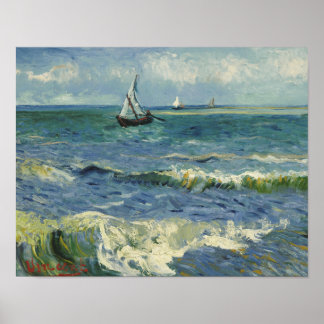 Vincent van Gogh - Seascape near Les Saintes Poster