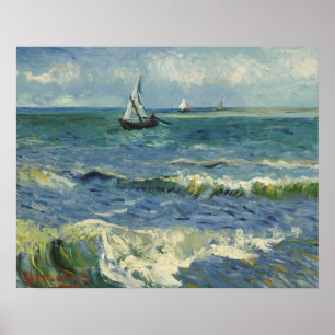 Vincent van Gogh - Seascape near Les Saintes Poster