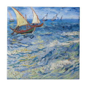 Vincent van Gogh - Seascape near Saintes-Maries Ceramic Tile