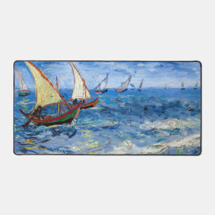 Vincent van Gogh - Seascape near Saintes-Maries Desk Mat