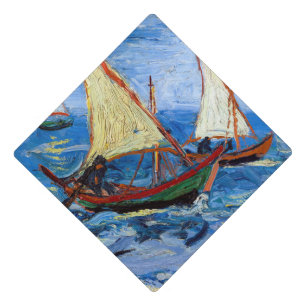 Vincent van Gogh - Seascape near Saintes-Maries Graduation Cap Topper