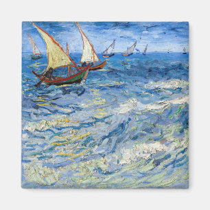 Vincent van Gogh - Seascape near Saintes-Maries Magnet