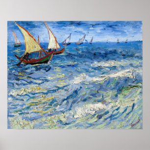 Vincent van Gogh - Seascape near Saintes-Maries Poster