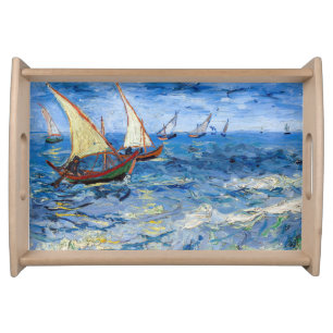 Vincent van Gogh - Seascape near Saintes-Maries Serving Tray