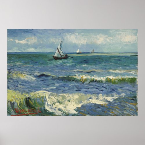 Vincent Van Gogh Seascape Poster