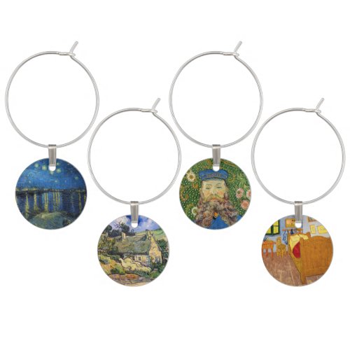 Vincent Van Gogh _ Selection of Masterpieces Wine Charm