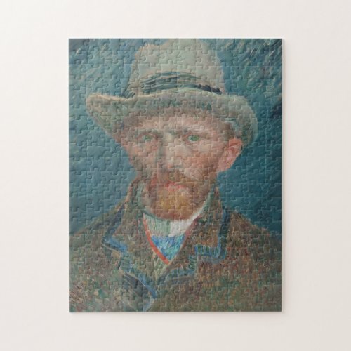Vincent van Gogh Self_portrait 1887 _ Fine Art Jigsaw Puzzle