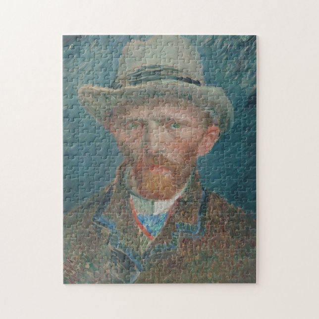 Vincent van Gogh, Self-portrait 1887 - Fine Art Jigsaw Puzzle (Vertical)