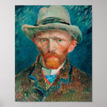 Vincent Van Gogh Self Portrait 1887 Fine Art Poster by LitleStarPaper at Zazzle