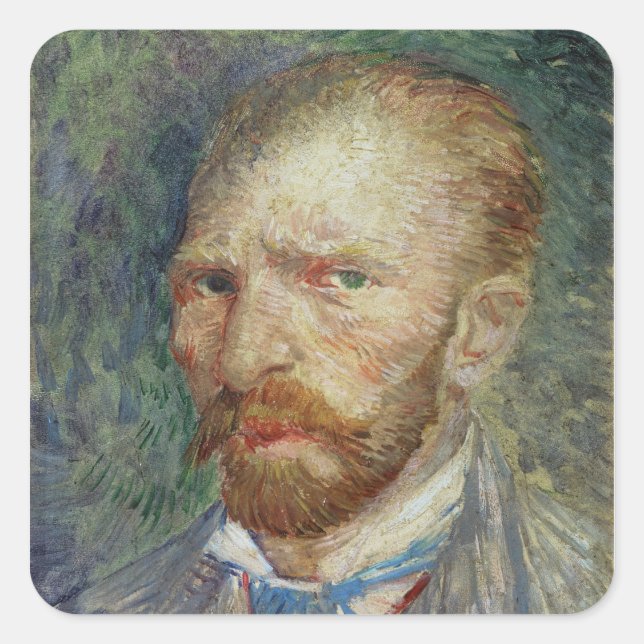 Vincent van Gogh | Self Portrait, 1887 Square Sticker (Front)