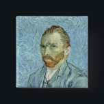 Vincent van Gogh | Self Portrait, 1889 Button<br><div class="desc">Self portrait,  1889 | by Vincent van Gogh | Art Location: Musee d'Orsay,  Paris,  France | Dutch Artist | Image Collection Number: XIR32212</div>