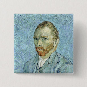 Vincent van Gogh   Self Portrait, 1889 Button