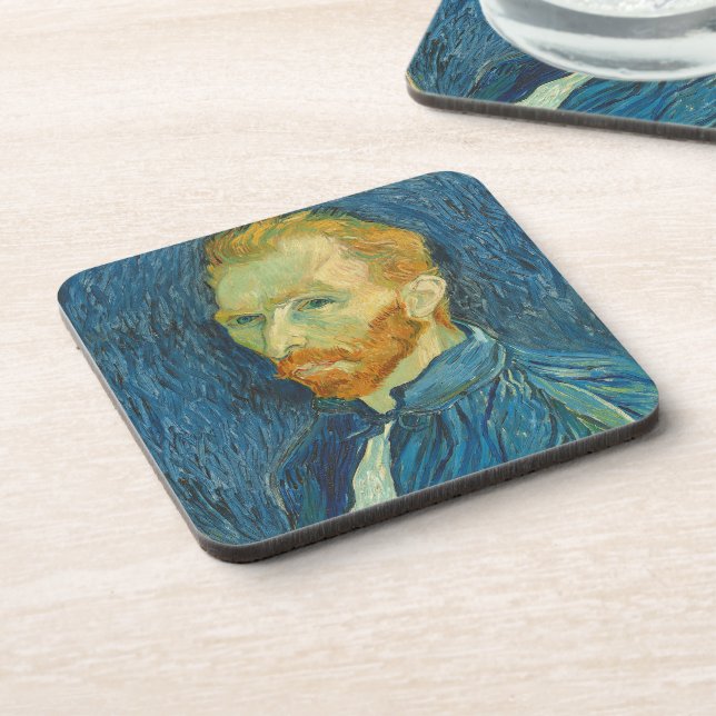 Vincent van Gogh | Self Portrait, 1889 Drink Coaster (Left Side)