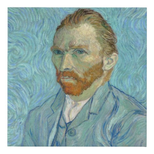 Vincent Van Gogh _ Self Portrait 1889 Faux Canvas Print