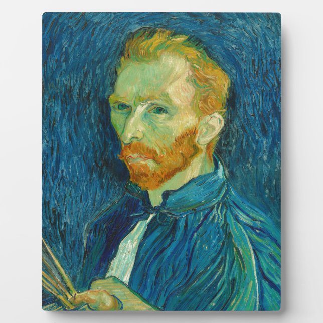 Vincent van Gogh Self Portrait 1889 Painting Plaque (Front)