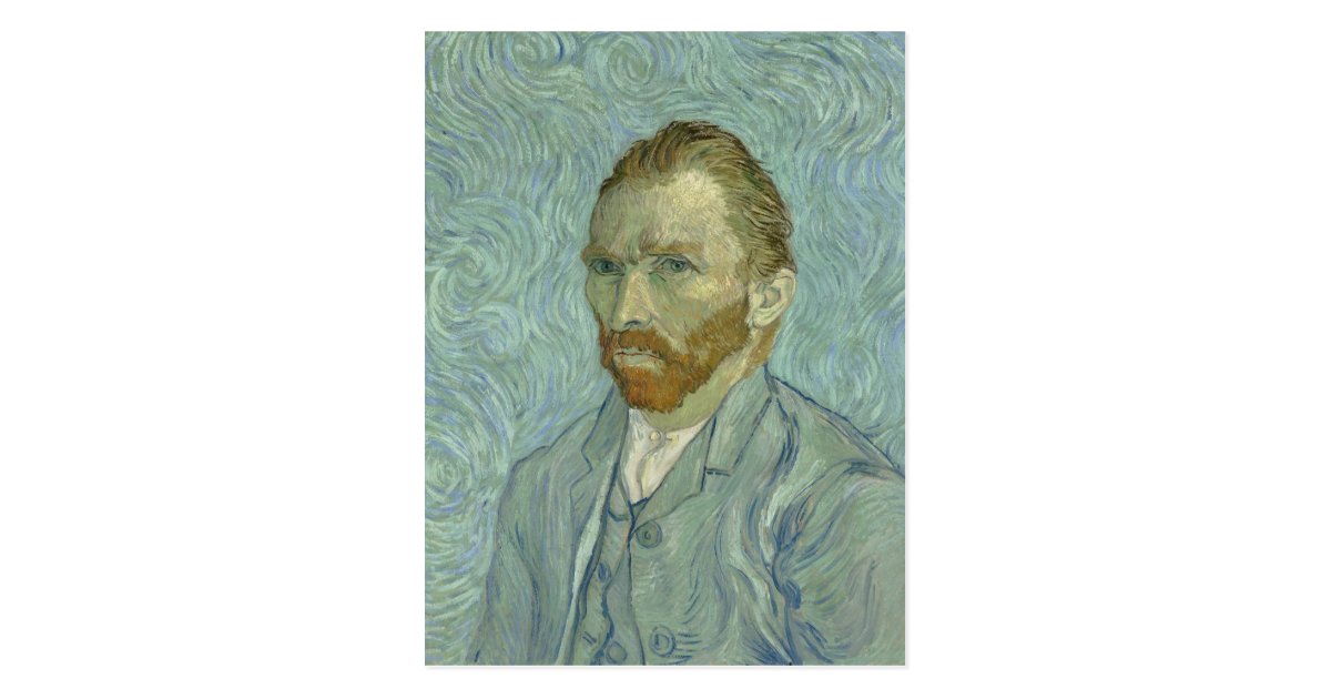Vincent Van Gogh Self Portrait 1889 Postcard Zazzle Com
