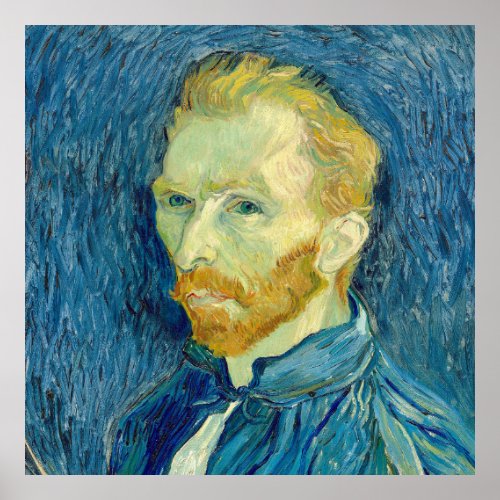 Vincent Van Gogh Self Portrait 1889 Poster