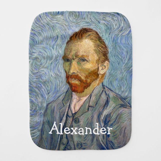 Vincent Van Gogh - Self-Portrait Baby Burp Cloth (Front)