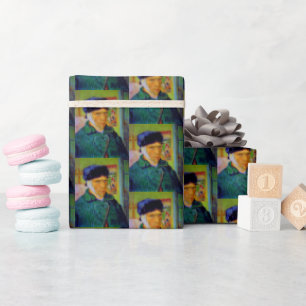 Vincent van Gogh Self Portrait Bandaged Ear Art Wrapping Paper