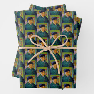 Vincent van Gogh Self Portrait Bandaged Ear Art Wrapping Paper Sheets