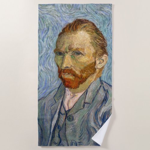 Vincent Van Gogh _ Self_Portrait Beach Towel